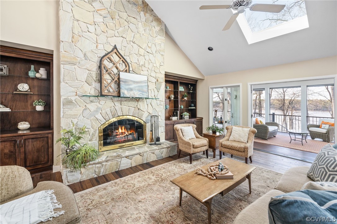 5602 Promontory Pointe Road Midlothian, VA 23112 - Photo 6 of 50 Warm stone surrounds gas fireplace