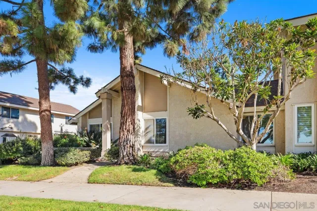 front view of a house with a tree