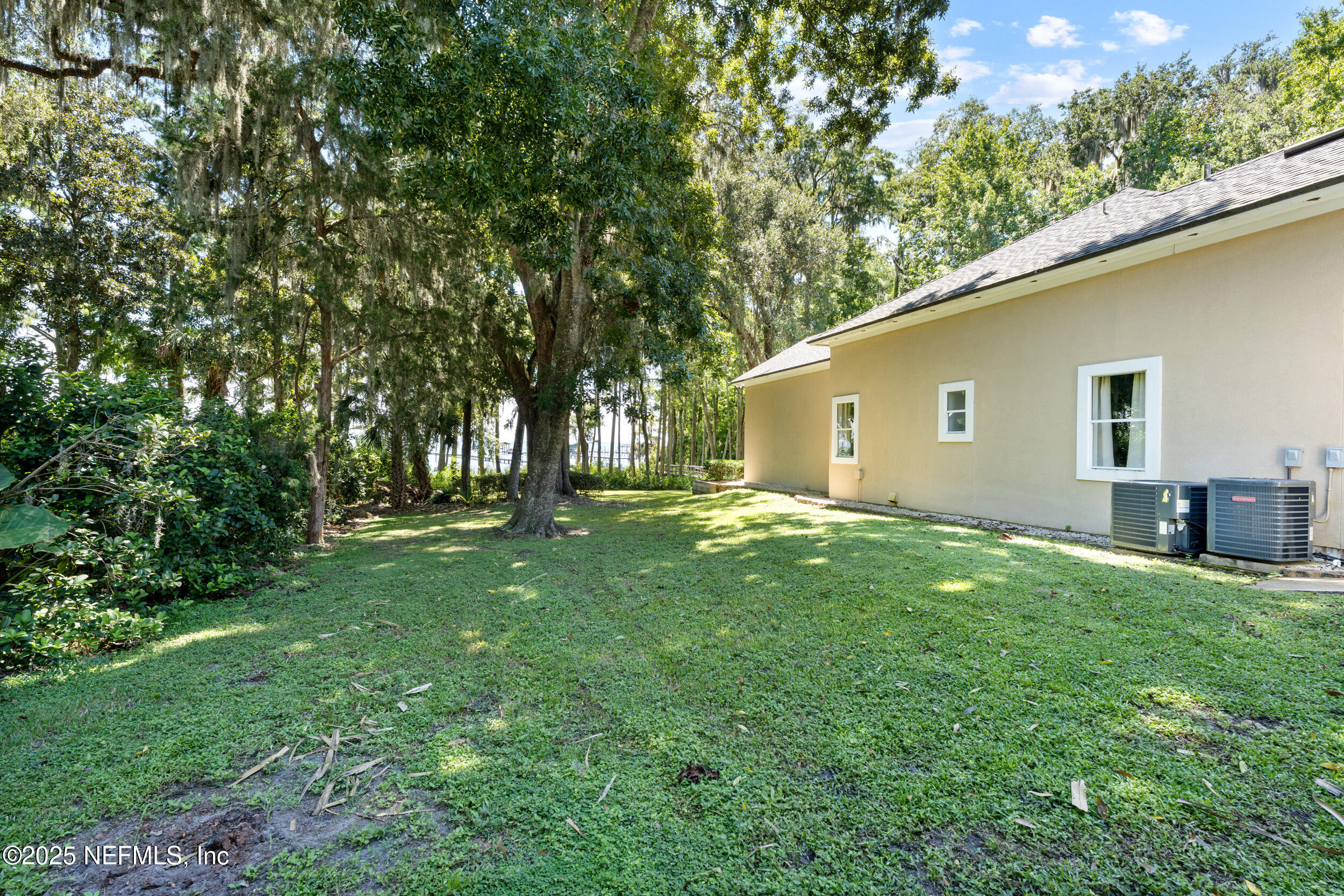 686 Frederic Drive Fleming Island, FL 32003 - Photo 39 of 57 a view of backyard with a garden and trees