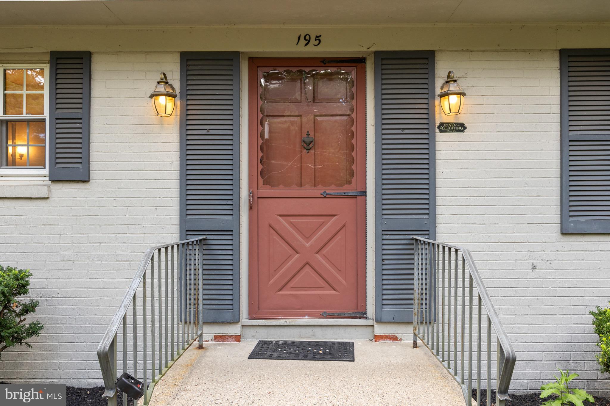 195 Pearl Croft Road Cherry Hill, NJ 08034 - Photo 3 of 38 a view of a door of the house