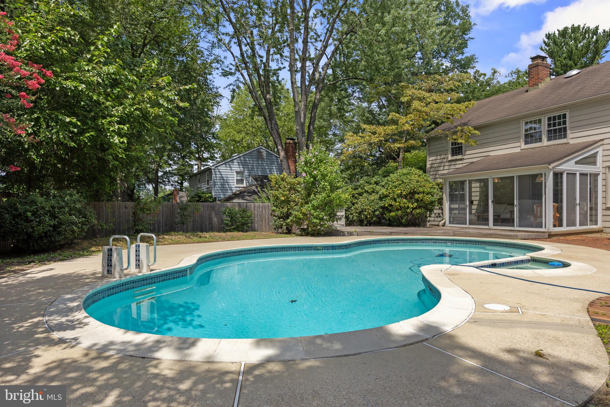 195 Pearl Croft Road Cherry Hill, NJ 08034 - Photo 35 of 38 a view of a swimming pool with a patio