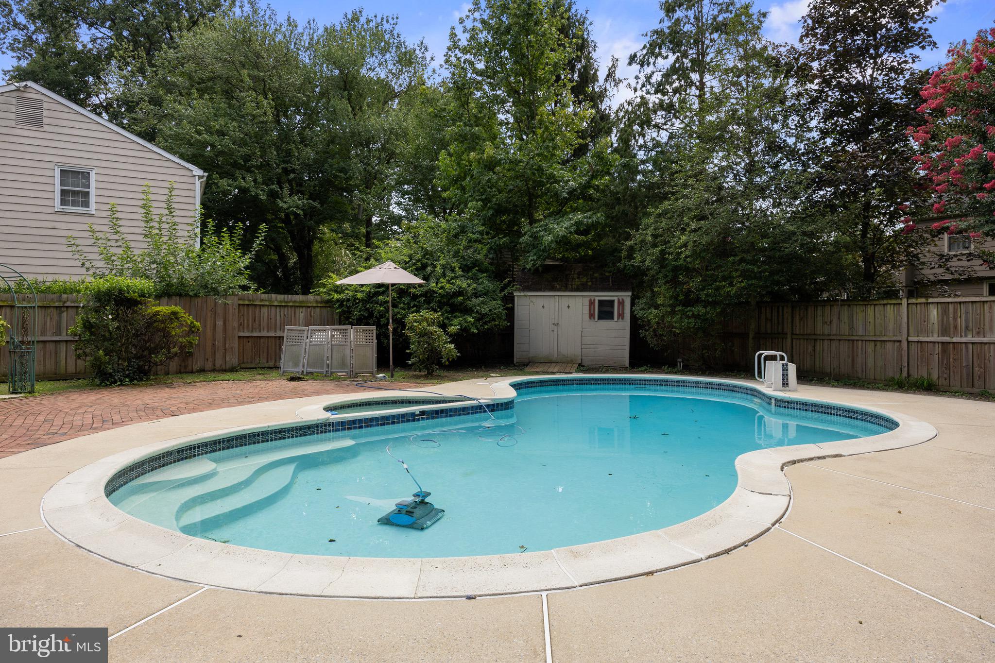 195 Pearl Croft Road Cherry Hill, NJ 08034 - Photo 36 of 38 a view of a swimming pool with a patio
