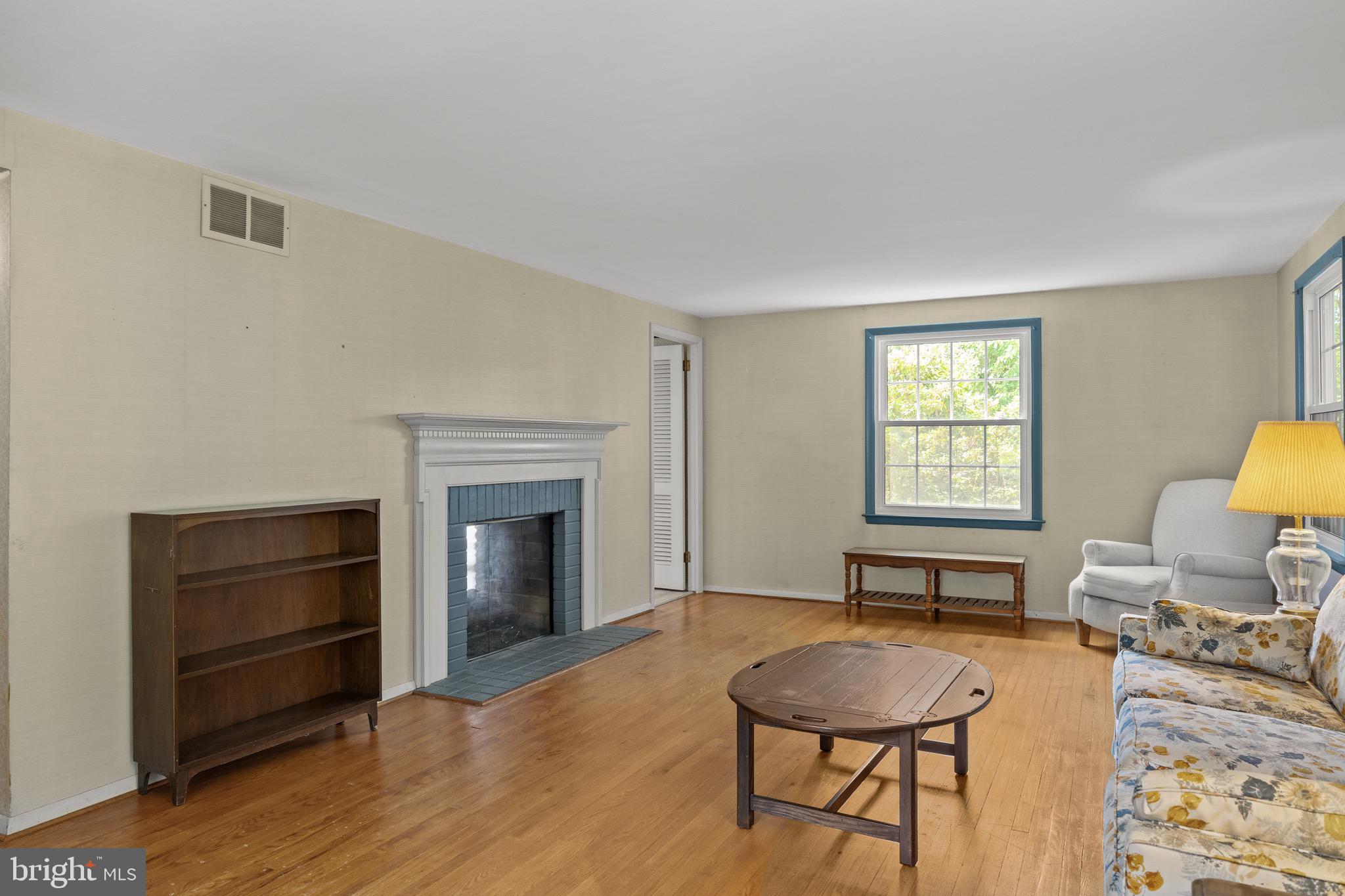 195 Pearl Croft Road Cherry Hill, NJ 08034 - Photo 8 of 38 a living room with furniture and a fireplace