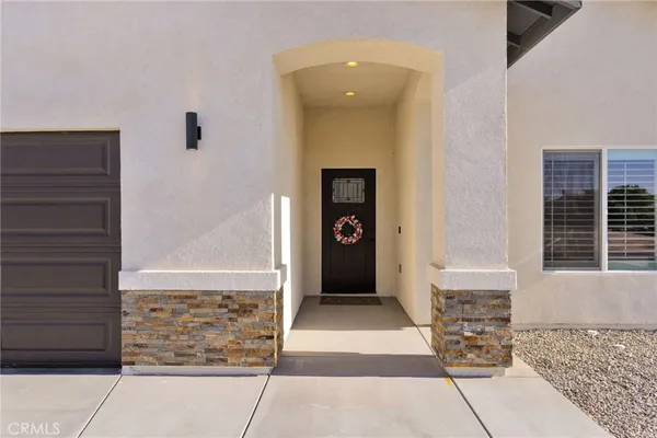 a view of front door of house