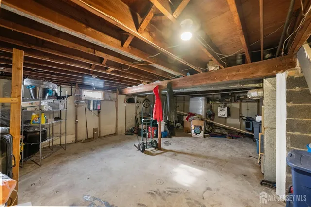 a view of a storage room