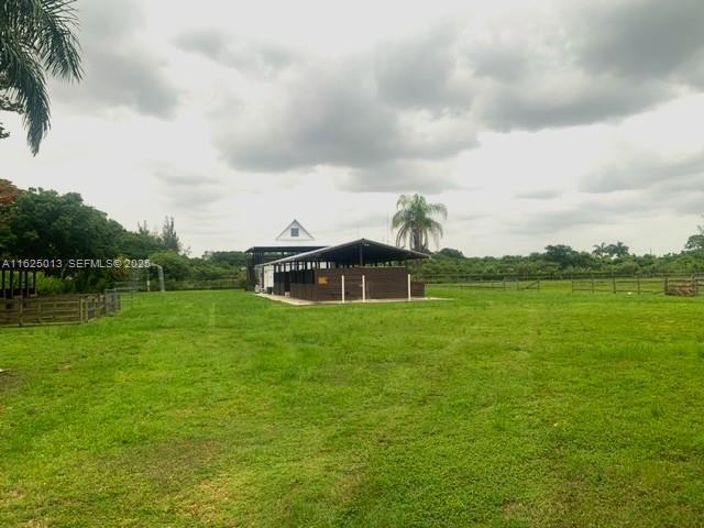 22750 Southwest 154th Avenue Miami, FL 33170 - Photo 29 of 37 a view of a green field with wooden fence