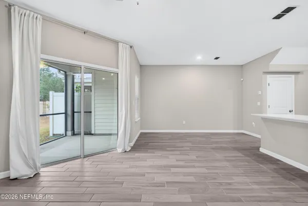 a view of an empty room