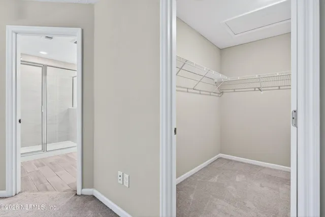 a view of an empty room