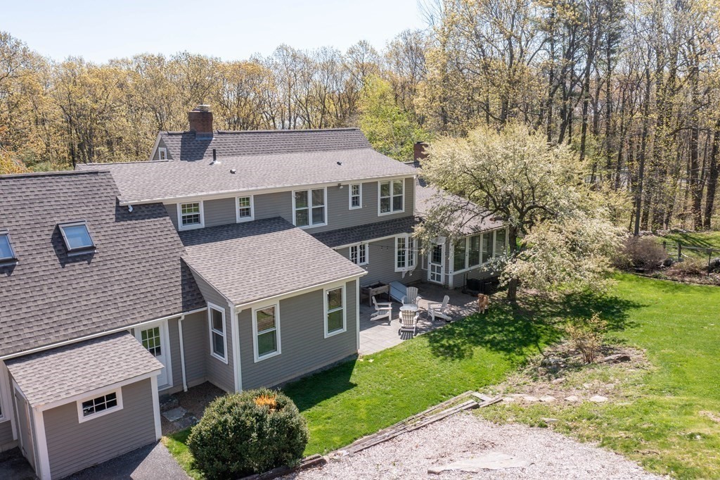 235 Mirick Road Princeton, MA 01541 - Photo 38 of 42 a aerial view of a house with a big yard plants and large trees