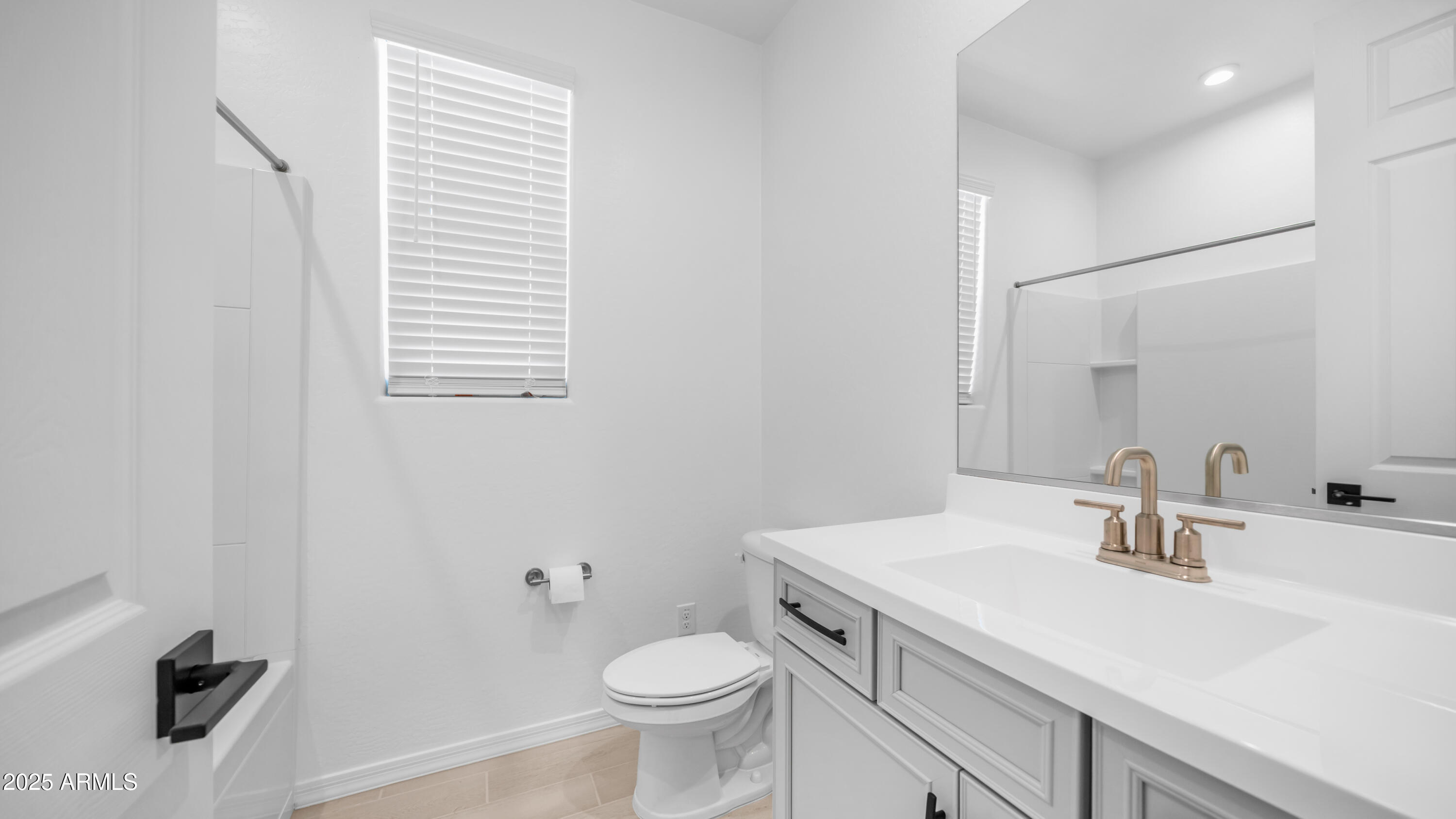 13362 West Eagle Feather Road Peoria, AZ 85383 - Photo 5 of 32 a bathroom with a sink a toilet and a mirror