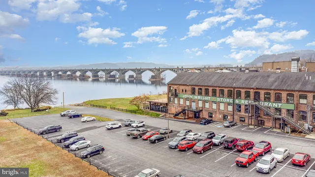 an aerial view of a city