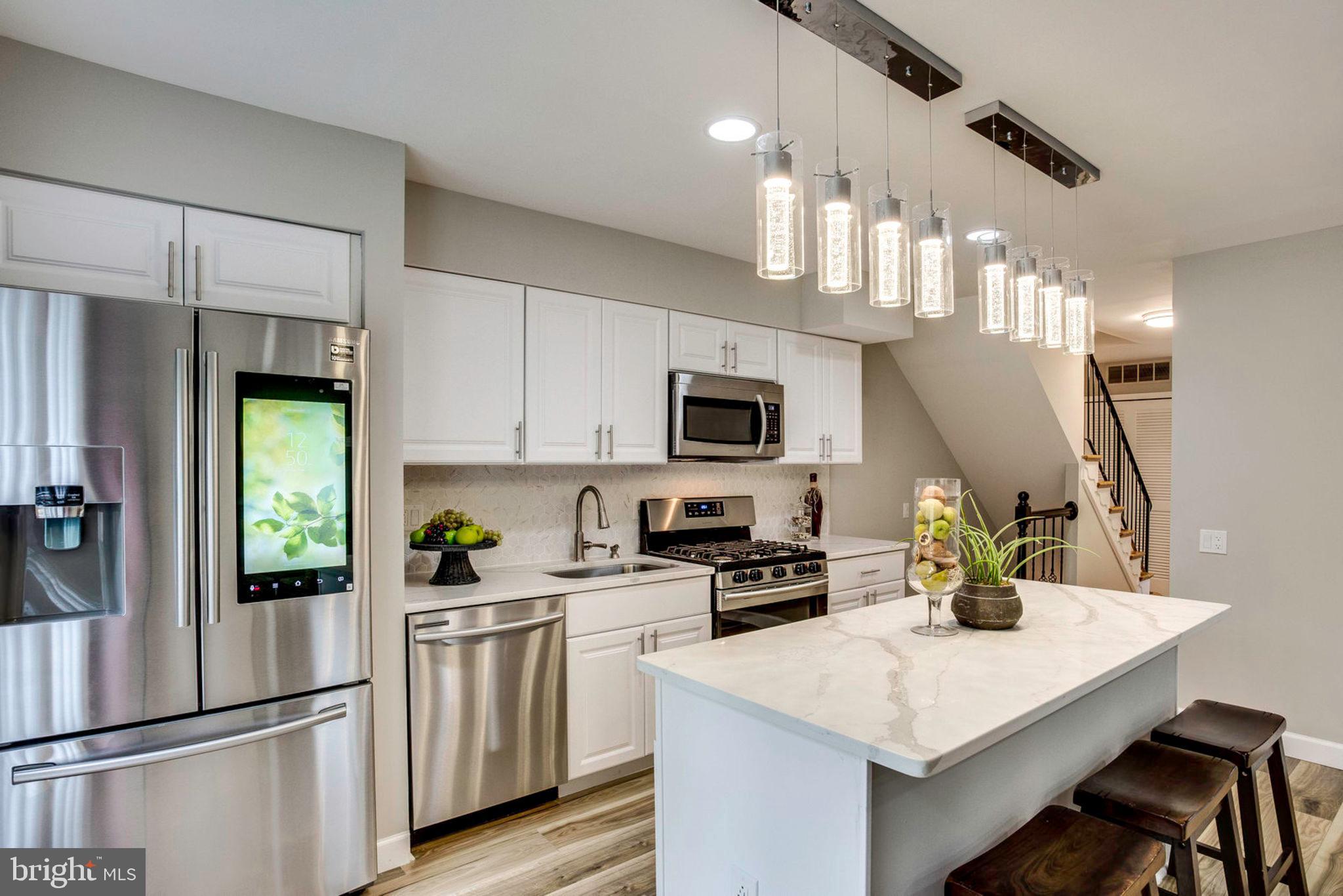 9716 Ranger Road Fairfax, VA 22030 - Photo 11 of 35 Open concept Kitchen- Smart Refrigerator
