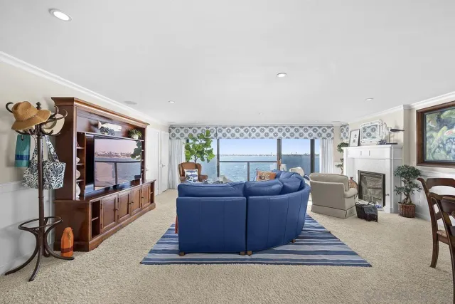 a living room with furniture and a couch