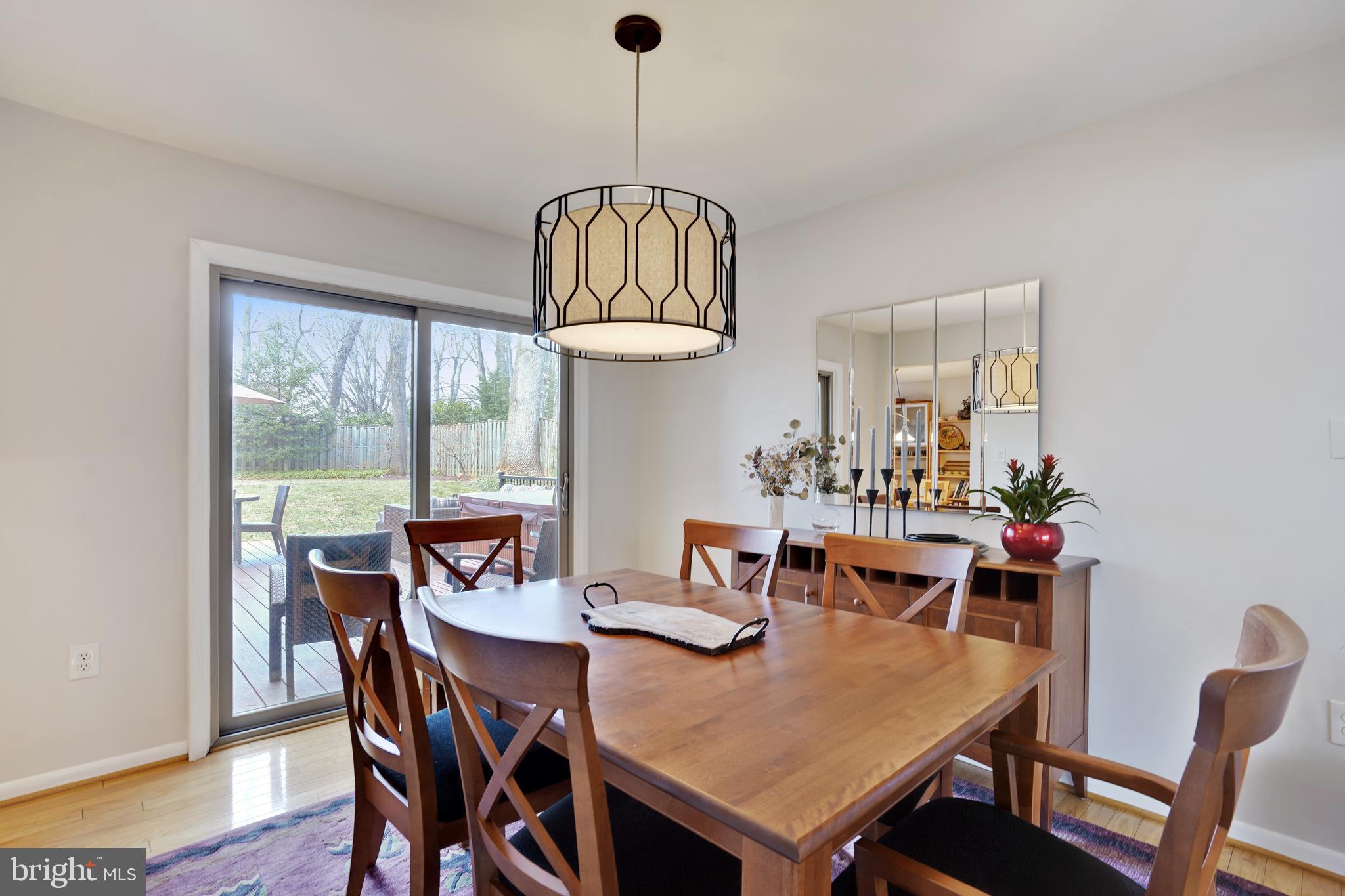 11828 Blue Spruce Road Reston, VA 20191 - Photo 3 of 45 Formal Dining Room leads to Backyard Deck Area