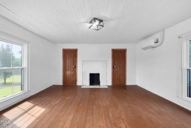 a view of an ocean yard and mountain view