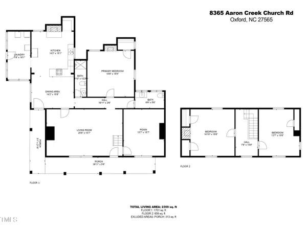$379,000 | 8365 Aaron Creek Church Road, Oxford, NC 27565