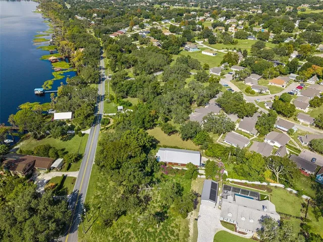 a view of a lake with a lake