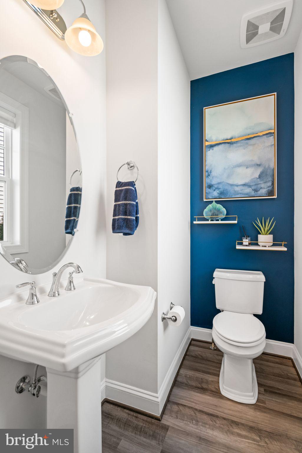 2916 Quarry Circle Odenton, MD 21113 - Photo 22 of 60 Chic half-bath with bold accents.