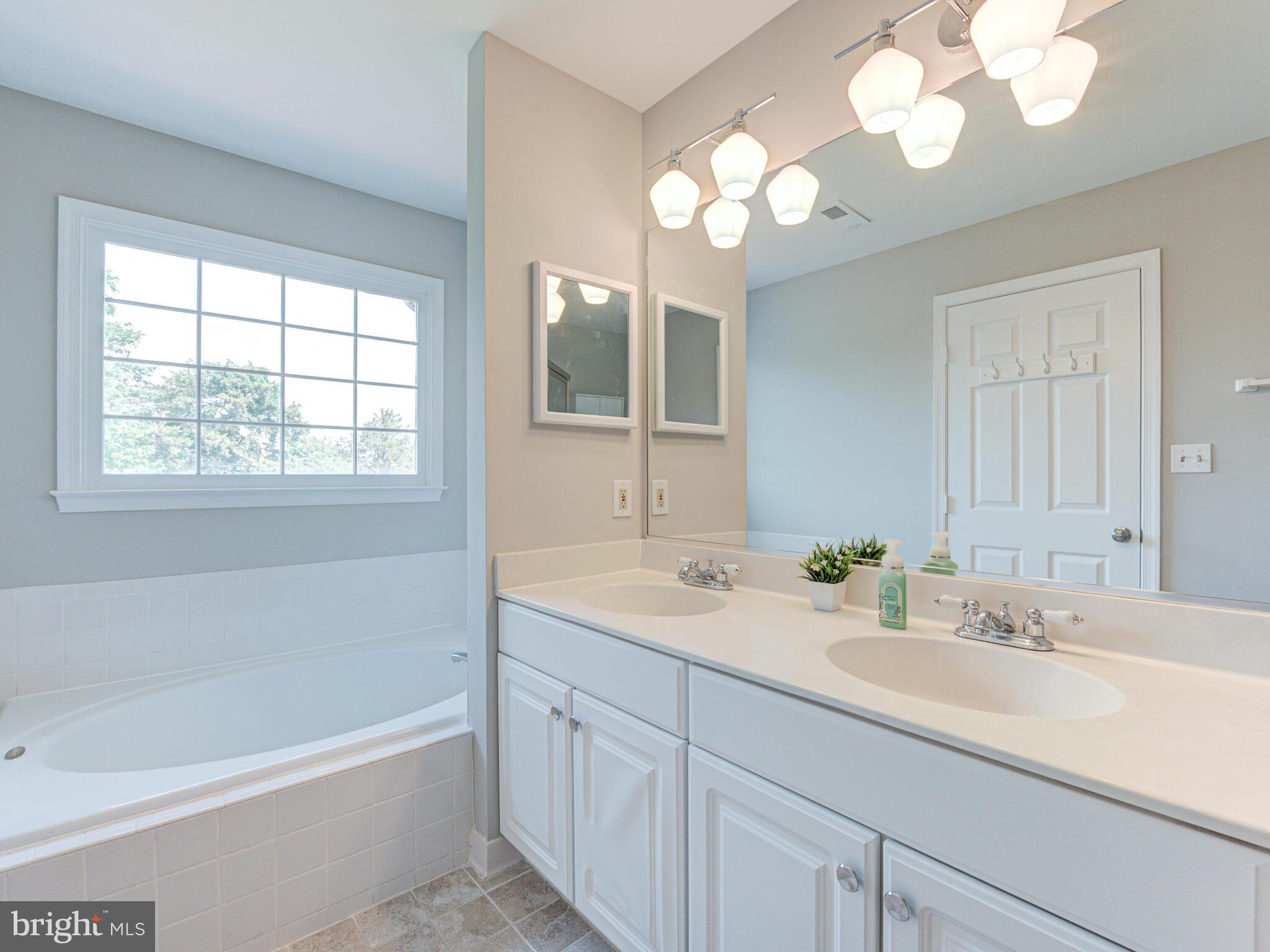 21140 Dray Terrace Ashburn, VA 20147 - Photo 29 of 59 Large Picture Window over Tub & New Lighting