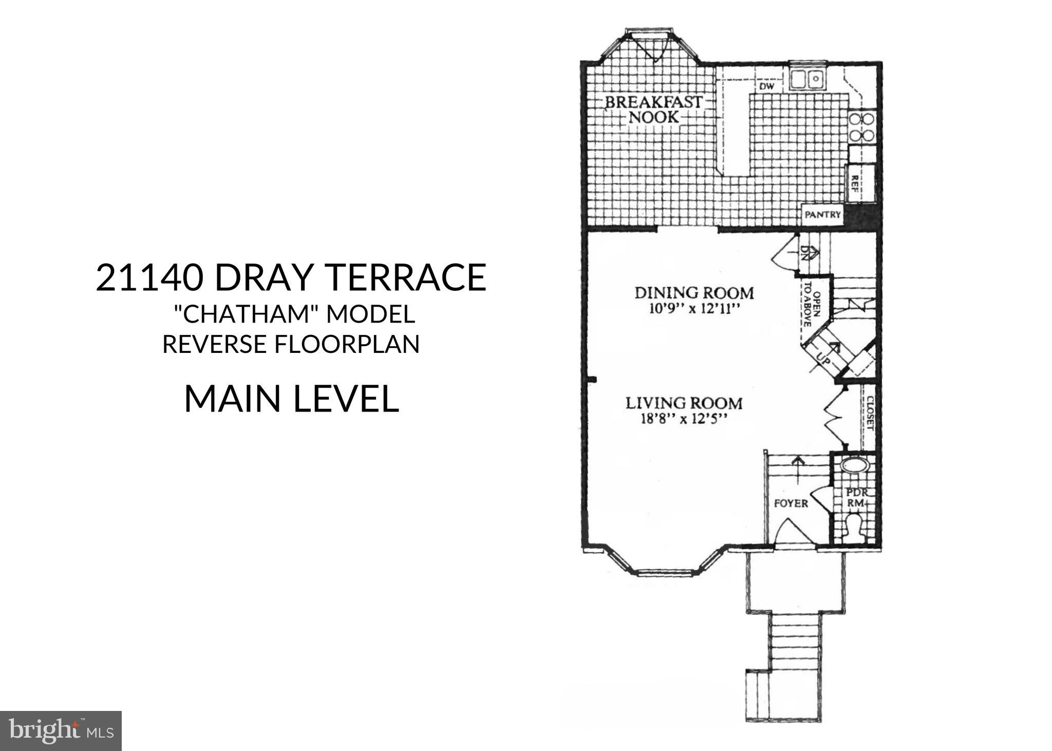 21140 Dray Terrace Ashburn, VA 20147 - Photo 57 of 59 Main Level Floorplan