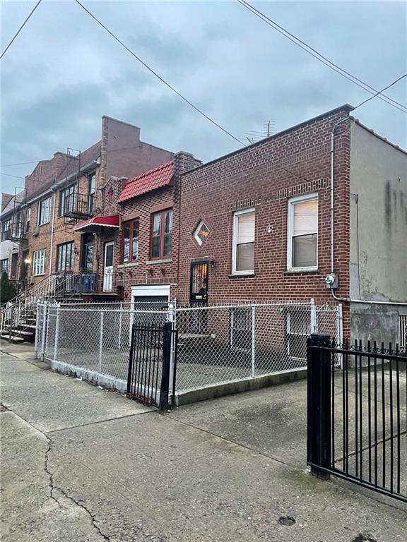 front view of a house with a garage