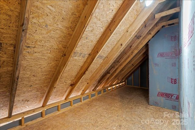 a view of a wooden roof deck