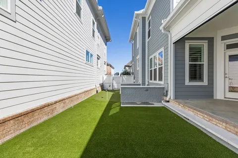 a house view with a outdoor space