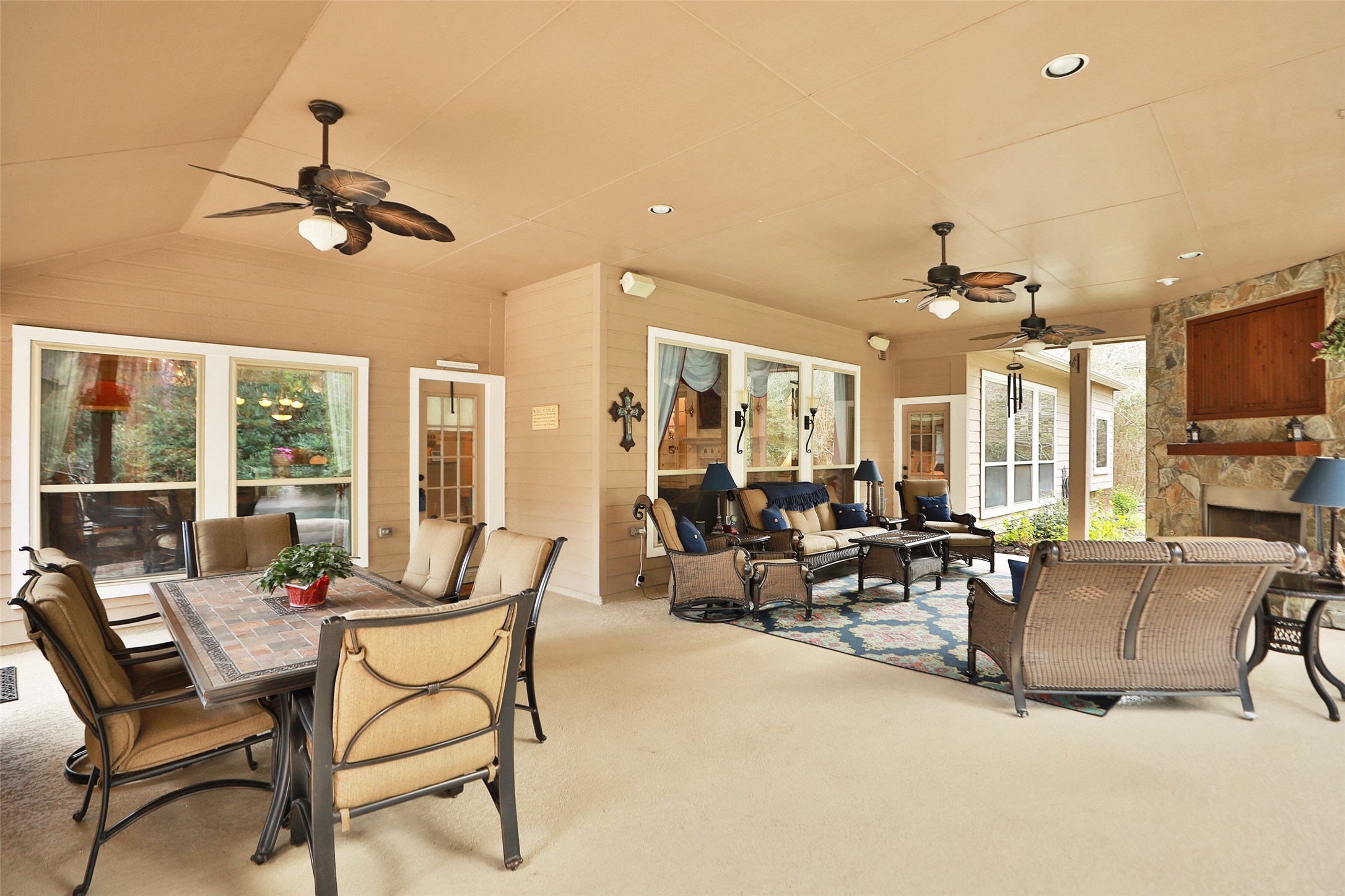 7514 Saddle Blanket Drive Waller, TX 77484 - Photo 32 of 50 Expansive outdoor living area perfect for relaxation and entertaining. Many hours will be spent enjoying this space.
