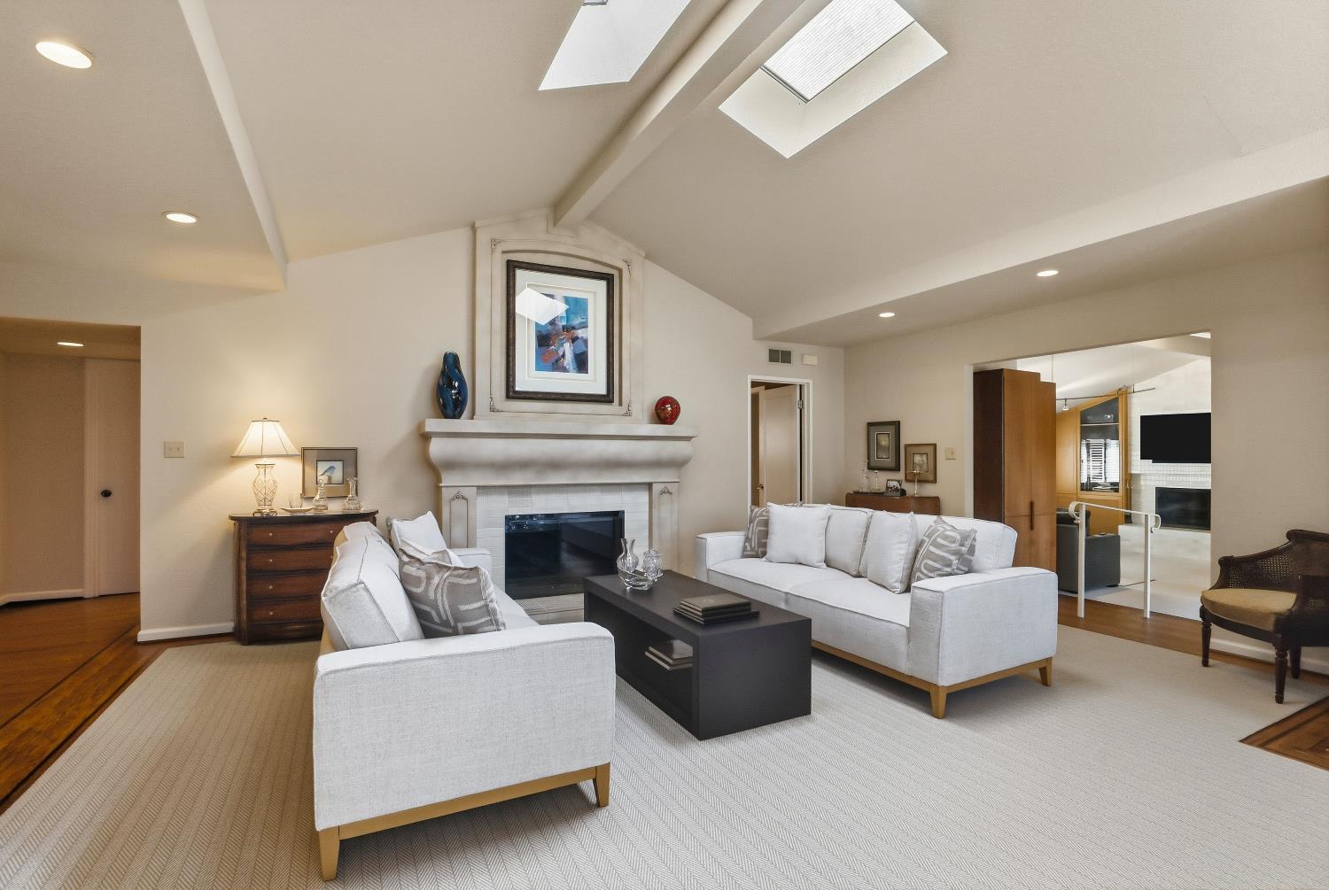 1625 Gary Way Carmichael, CA 95608 - Photo 43 of 49 a living room with furniture and a fireplace