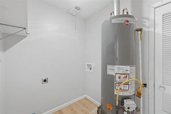 a room with storage and utility