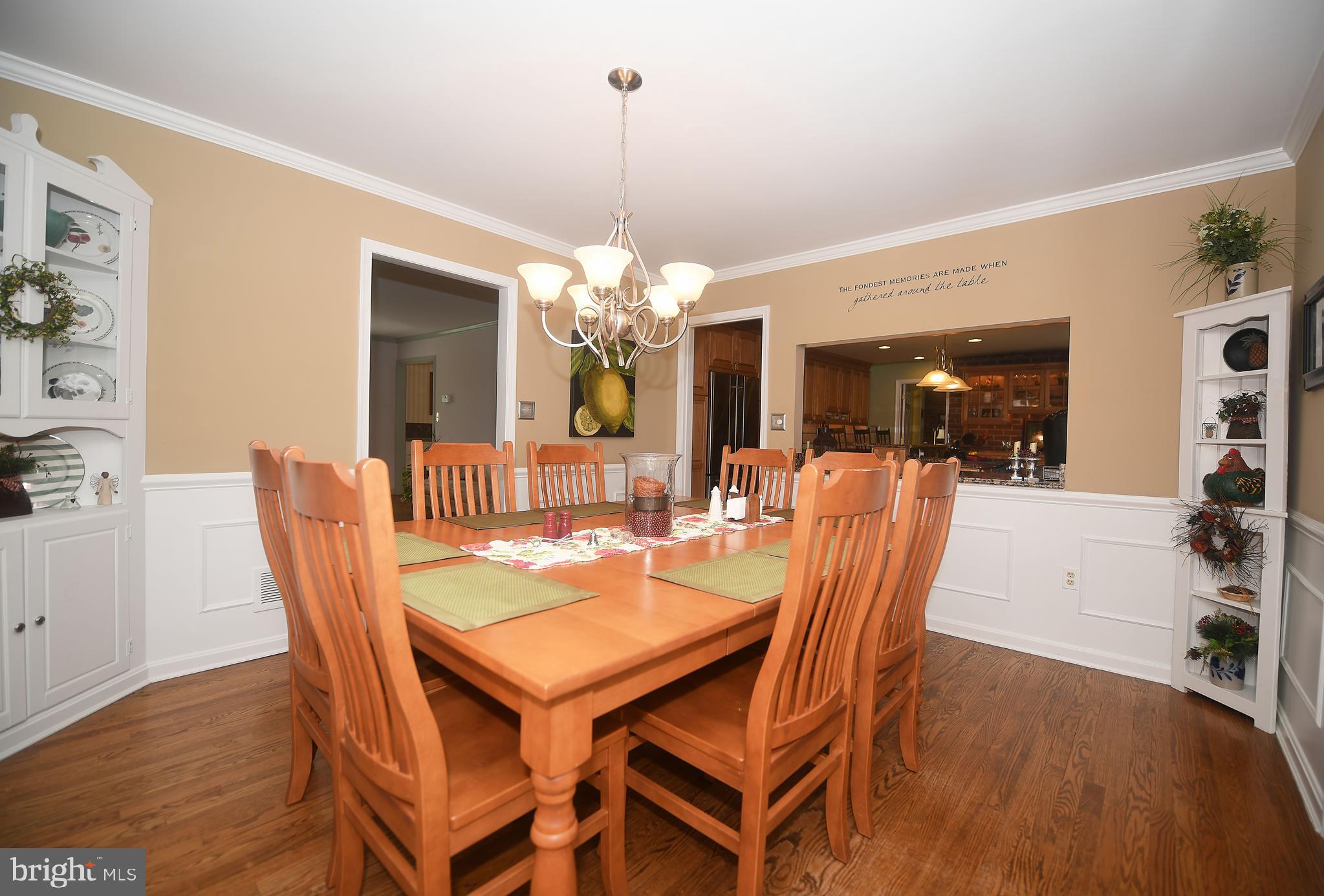 605 East Wheel Road Abingdon, MD 21009 - Photo 8 of 50 Formal Dining Room with built-in wall cabinet