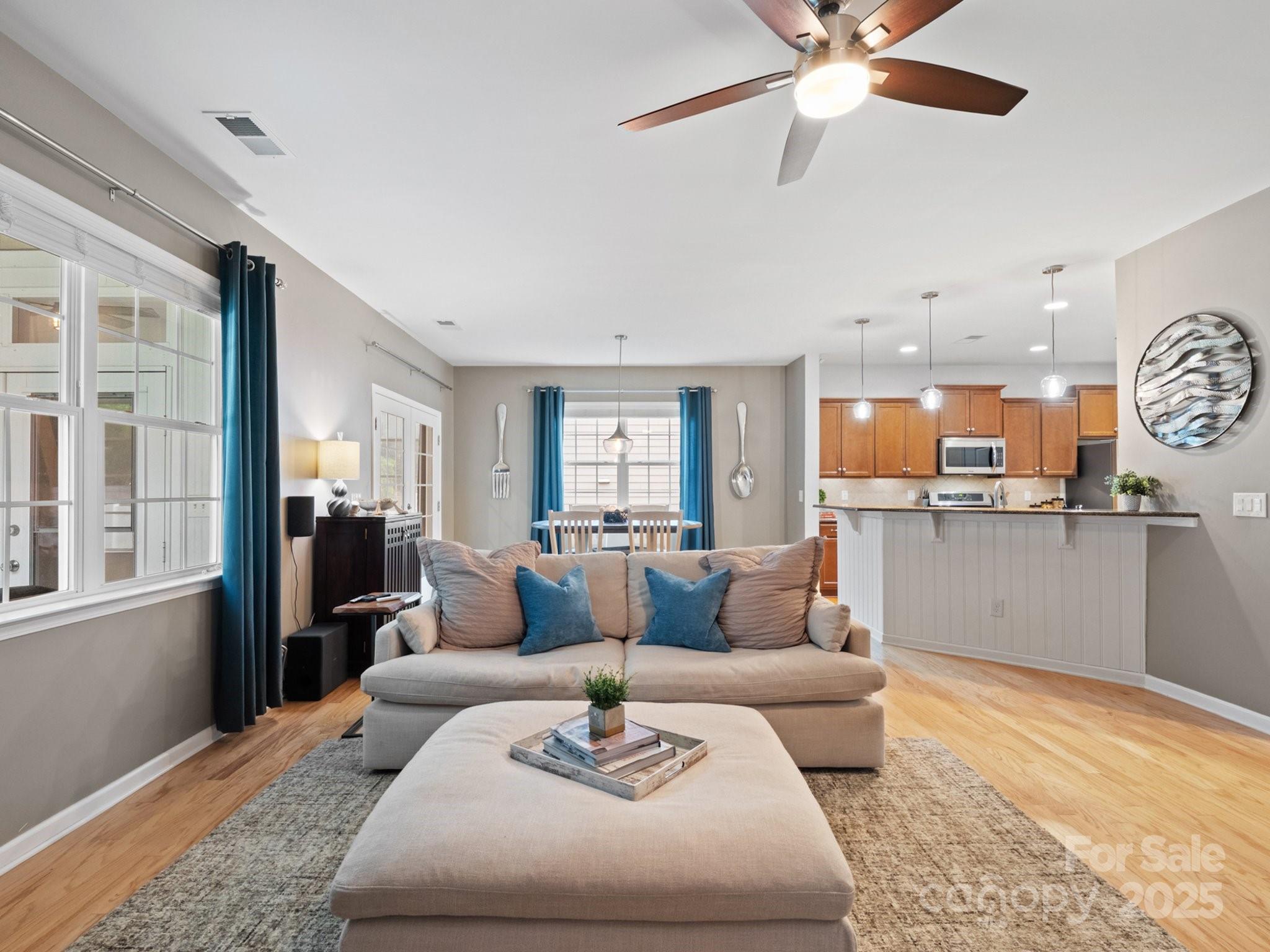 1033 Crawford Drive Lancaster, SC 29720 - Photo 15 of 48 a living room with furniture and kitchen view