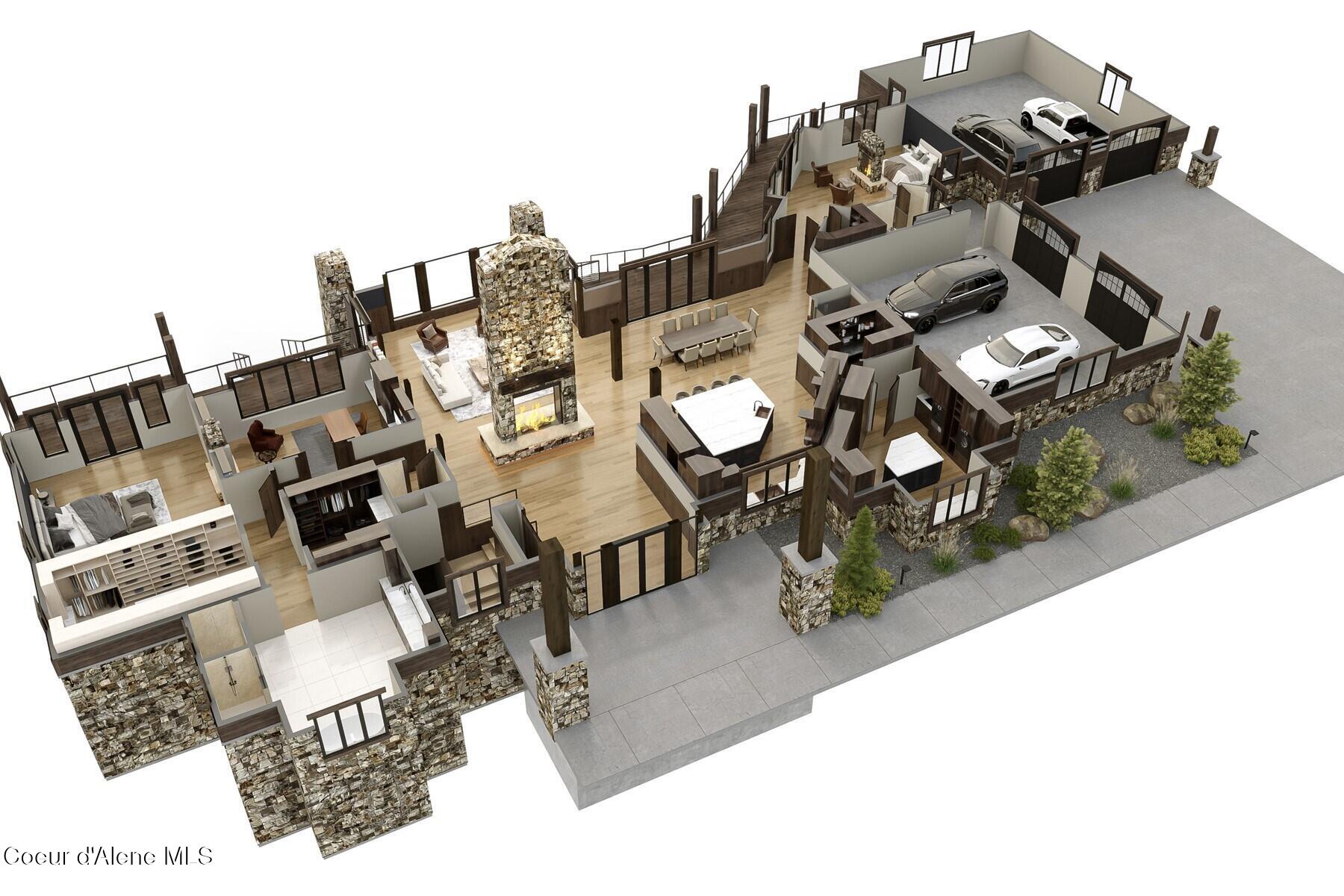 4579 East Plum Road Coeur D'Alene, ID 83814 - Photo 21 of 23 Talis Main Floor Layout