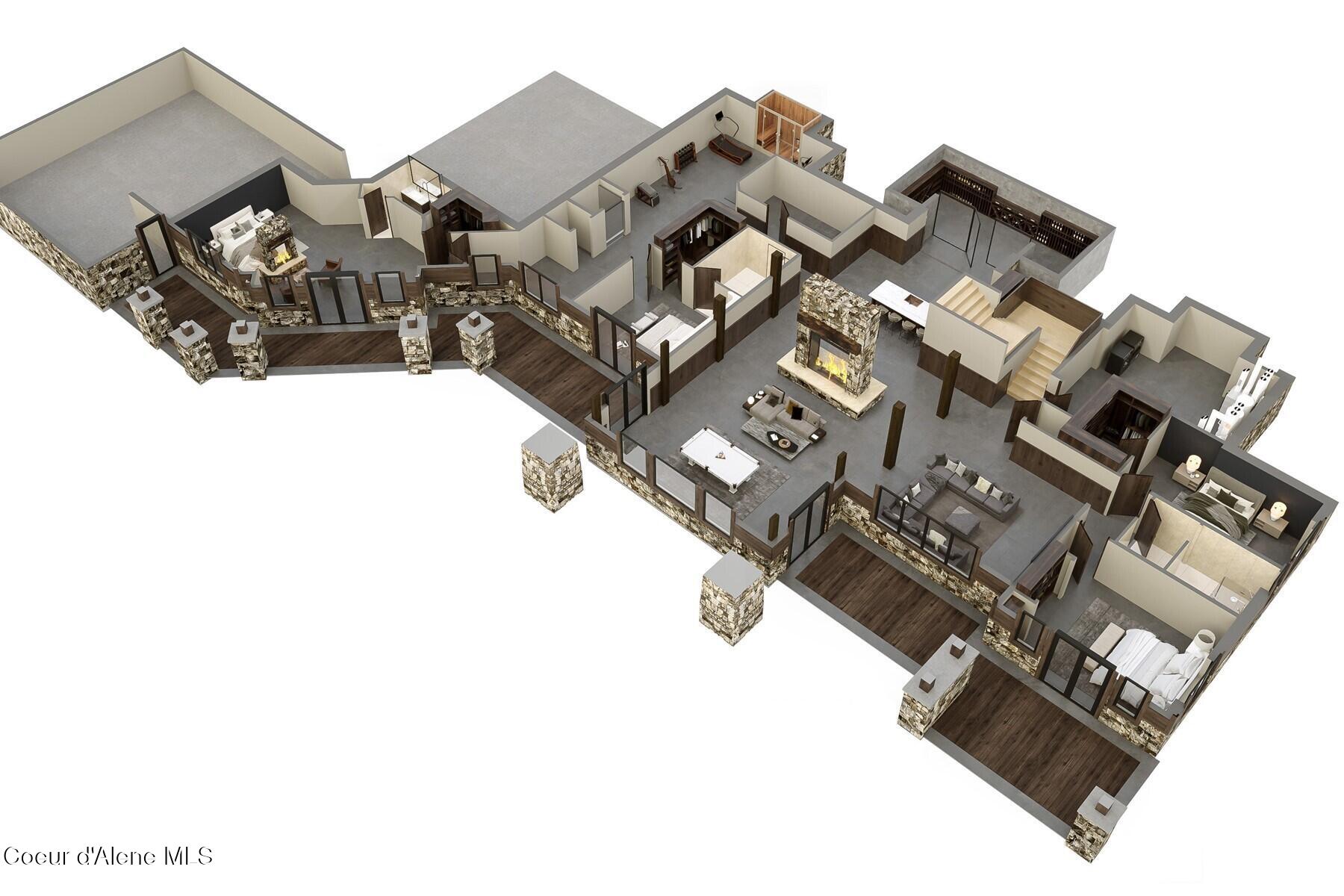 4579 East Plum Road Coeur D'Alene, ID 83814 - Photo 23 of 23 Talis Lower Floor Layout