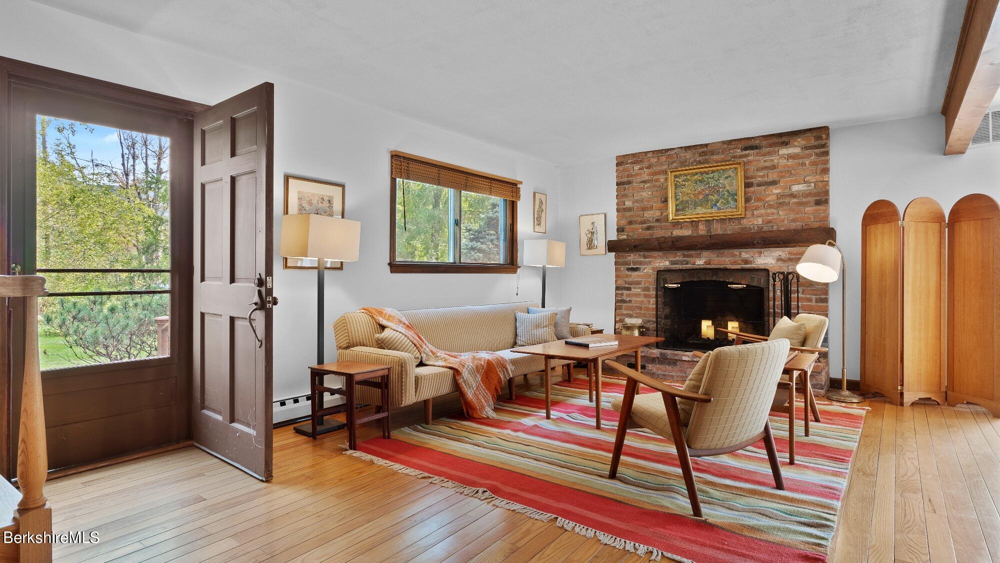 Front door and Living Room