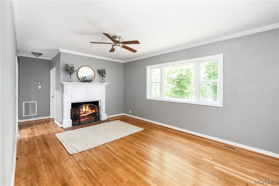 6425 Poplar Road Quinton, VA 23141 - Photo 13 of 43 Living room featuring ceiling fan, beautifully ref
