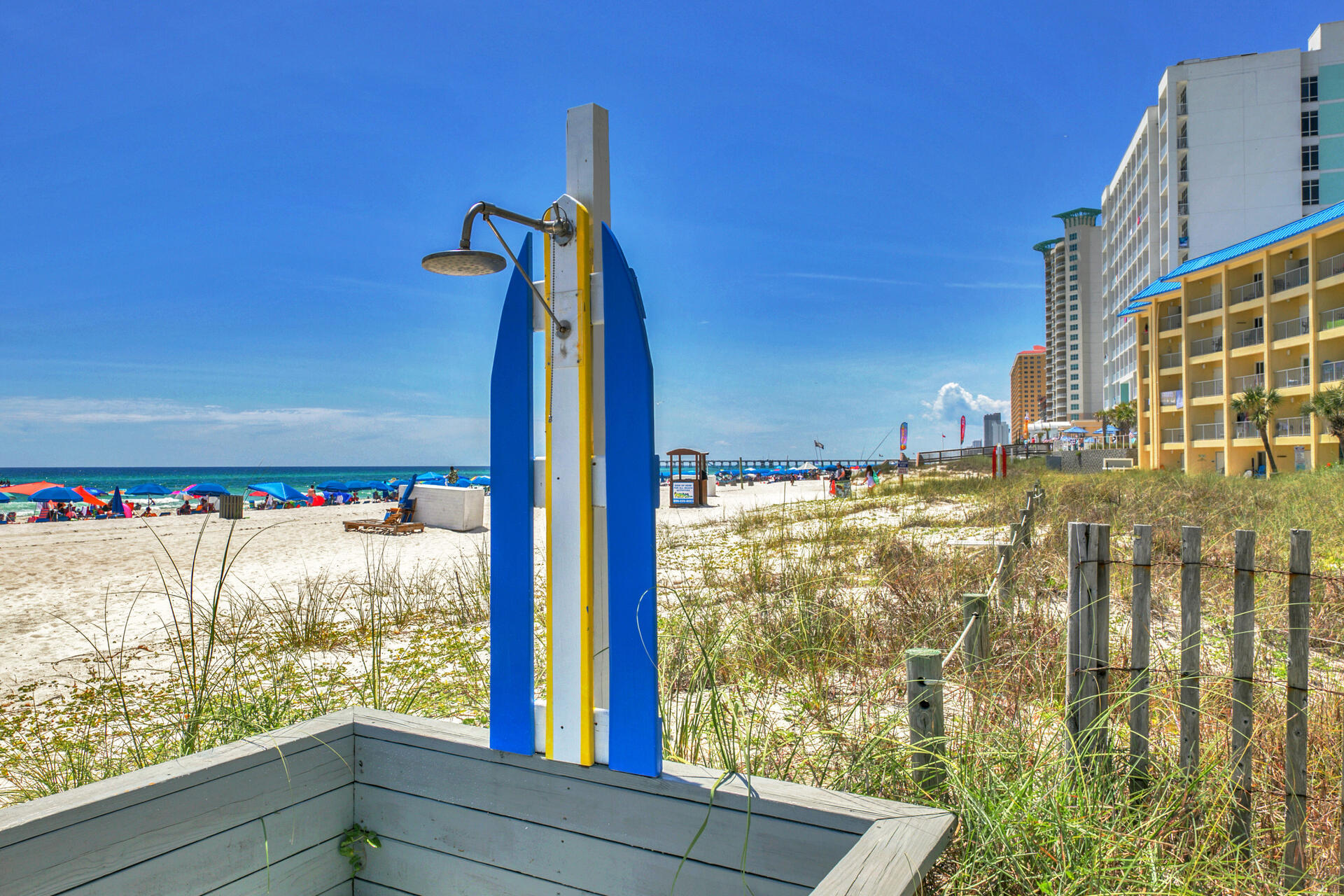 15413 Front Beach Road, Unit 505 Panama City Beach, FL 32413 - Photo 26 of 28 a view of balcony with furniture