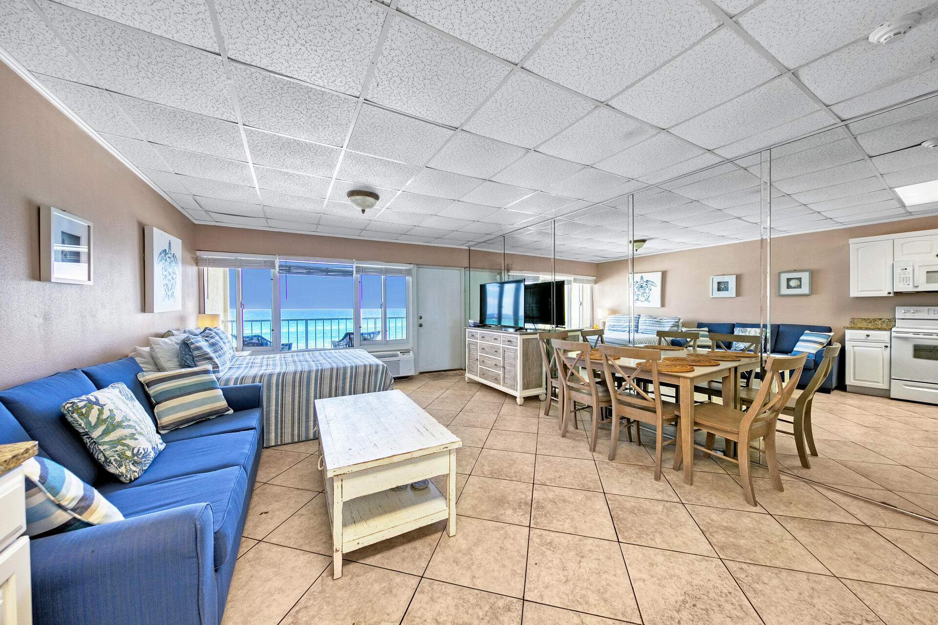 15413 Front Beach Road, Unit 505 Panama City Beach, FL 32413 - Photo 10 of 28 a outdoor space with lots of tables and chairs