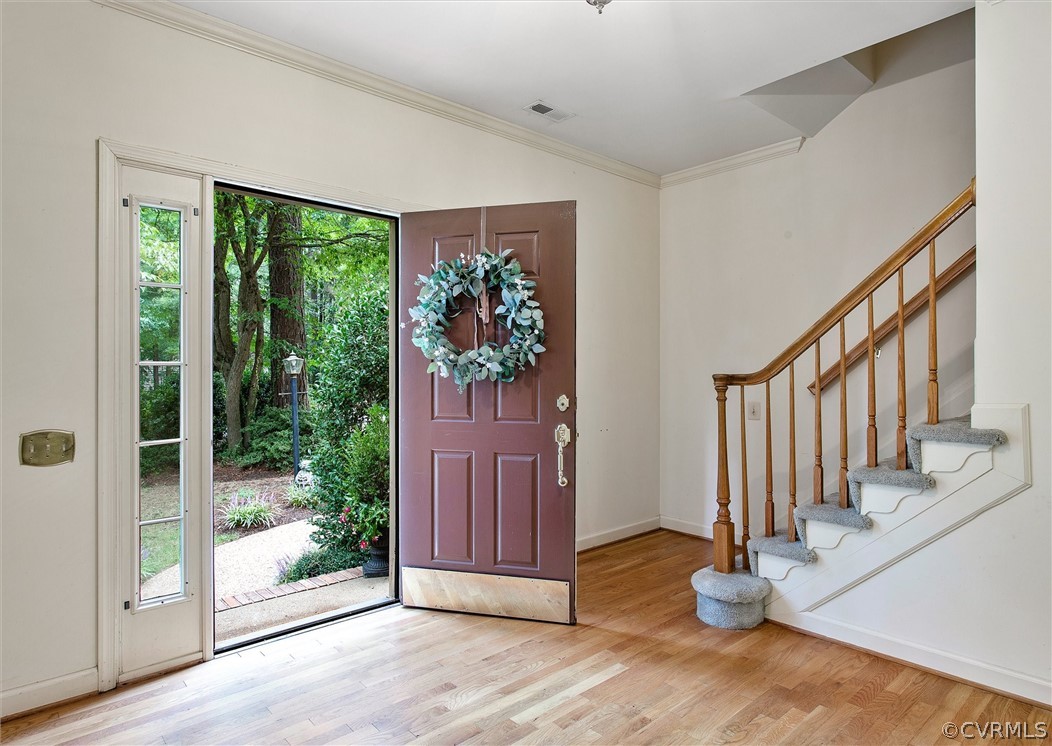 2903 Cove Ridge Road Midlothian, VA 23112 - Photo 4 of 32 a view of an entryway with wooden floor