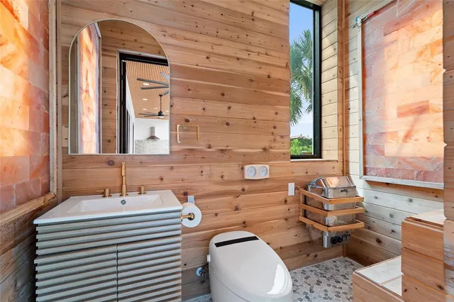 a view of swimming pool with outdoor seating