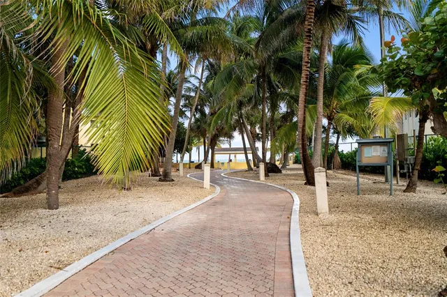 a view of a brick building with a large windows