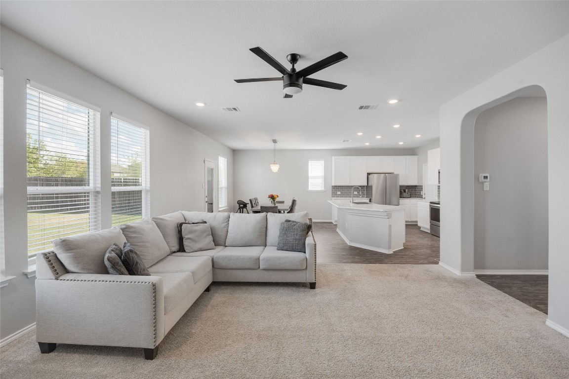 214 Saranac Drive Elgin, TX 78621 - Photo 17 of 37 a living room with furniture and a large window