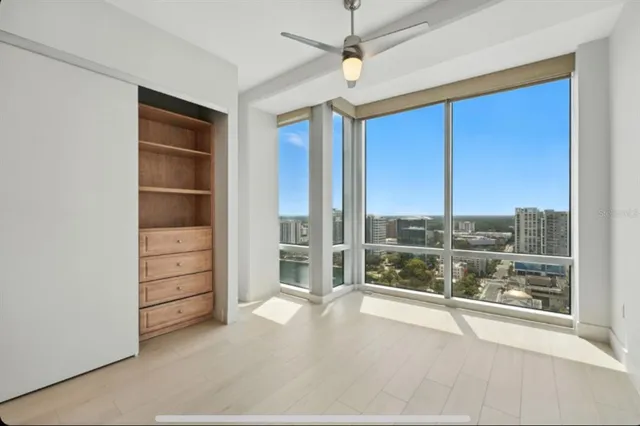 a view of an empty room