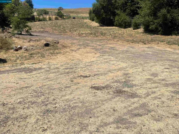 a view of a yard covered in snow