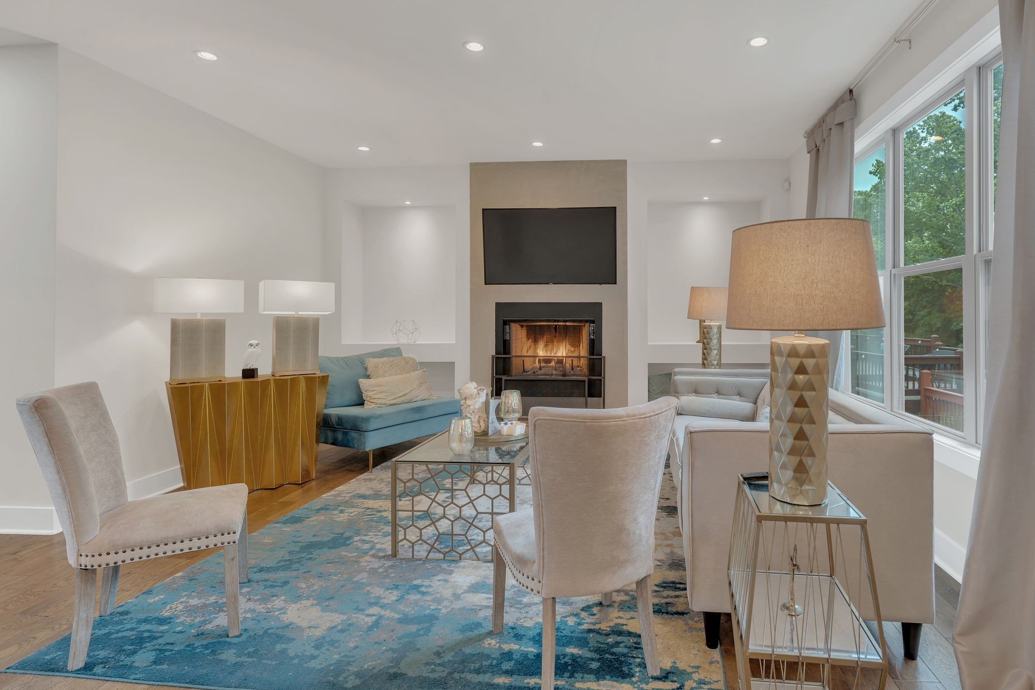 1708 Comanche Run Madison, TN 37115 - Photo 11 of 36 a living room with furniture and a fireplace