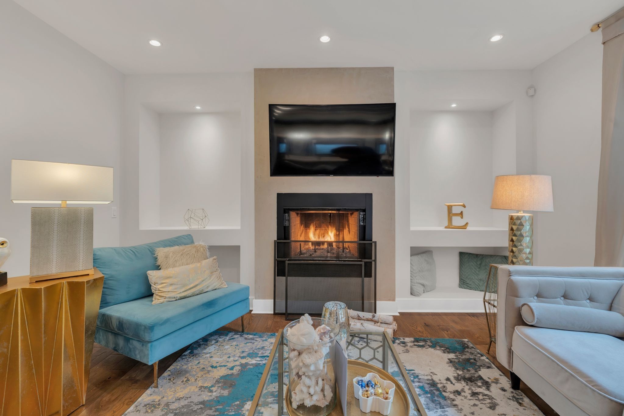1708 Comanche Run Madison, TN 37115 - Photo 12 of 36 a living room with furniture and a flat screen tv