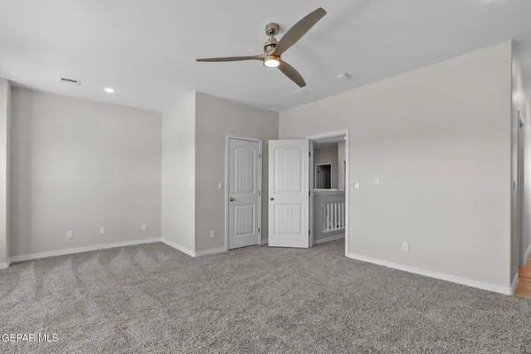 a view of an empty room