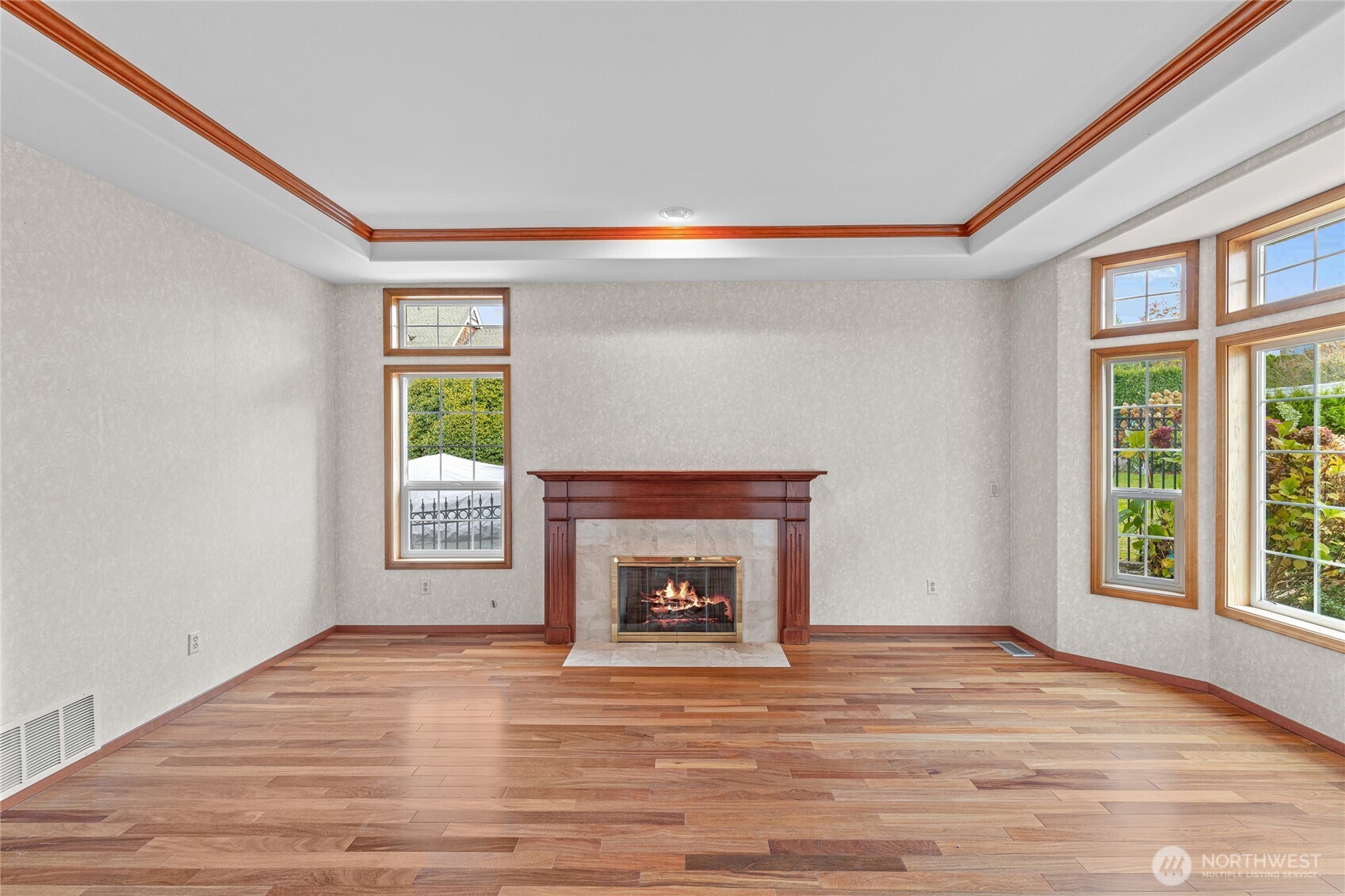 220 Southwest 292nd Street Federal Way, WA 98023 - Photo 17 of 40 a view of an empty room with a window and fireplace