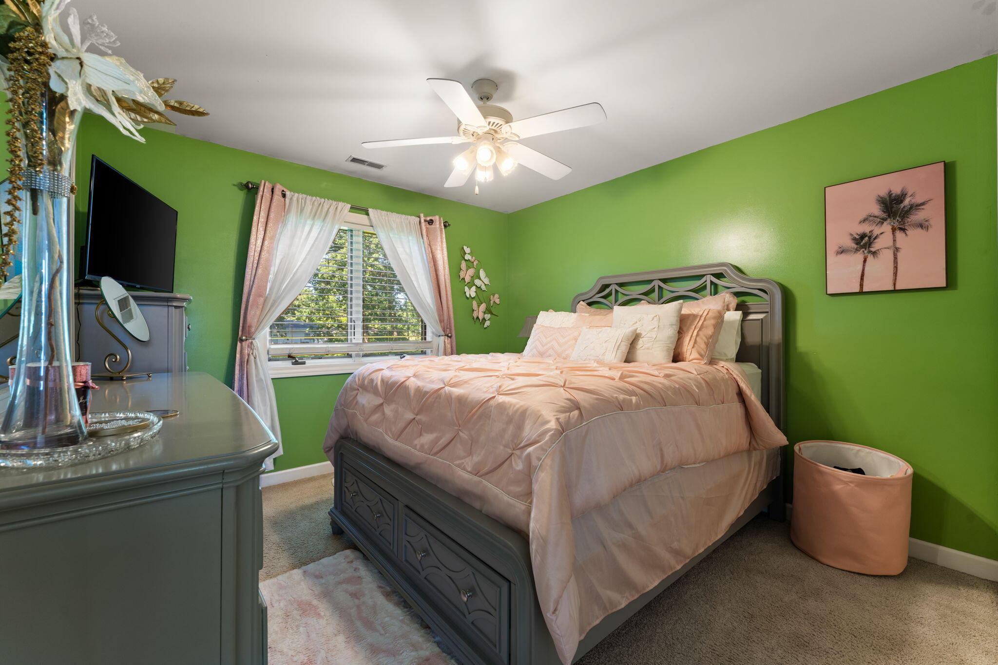 5371 72nd Avenue Schererville, IN 46375 - Photo 19 of 28 a bedroom with a bed and a flat screen tv