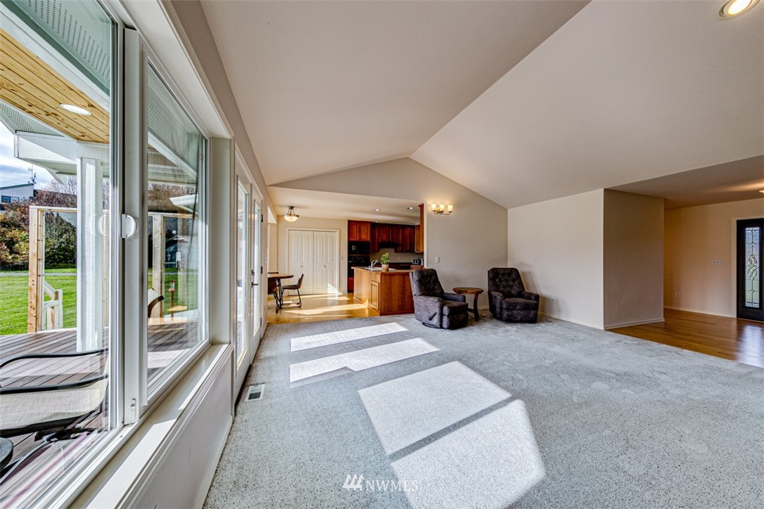 72 Buckhorn Road Sequim, WA 98382 - Photo 7 of 40 a view of a livingroom with furniture and a large window